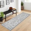 Vintage Medallion Area Rug Washable Rug Non-Slip Foldable Throw Carpet Oriental Floral Print Floor Cover - 3 of 4