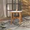 New Classic Furniture,Solstice 19.4 in. Round Wood Coffee Table with Terazzo Top - 4 of 4