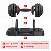 5-In-1 Dumbbell Set Adjustable Weights (5/10/15/20/25 LB Each), Free Weights Dumbbells Set for Home Gym,Compact Weight Set for Strength Training - 2 of 4