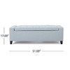 Kumasinova 51" Tufted Top Ottoman with Storage, Versatile as Storage Bench, Foot Stool, Entryway Bench, Ottoman Bench for Living Room & Bedroom - 3 of 4