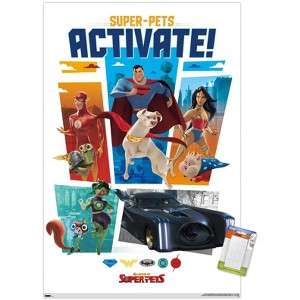 Trends International DC Comics Movie DC League of Super-Pets - Heroes Unframed Wall Poster Prints - 1 of 4
