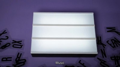 12 Battery Operated LED Light Box with Letters & Numbers