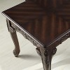 Dexmalle Traditional Ornate Detailing Dark Cherry Finish Wood Coffee Table - 4 of 4