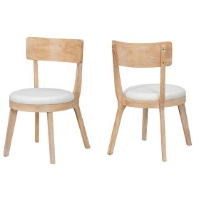 Set of 2 Dining Chair Upholstered Dinner Chair Armless Chairs with Padded Seat - Modernluxe - 1 of 4