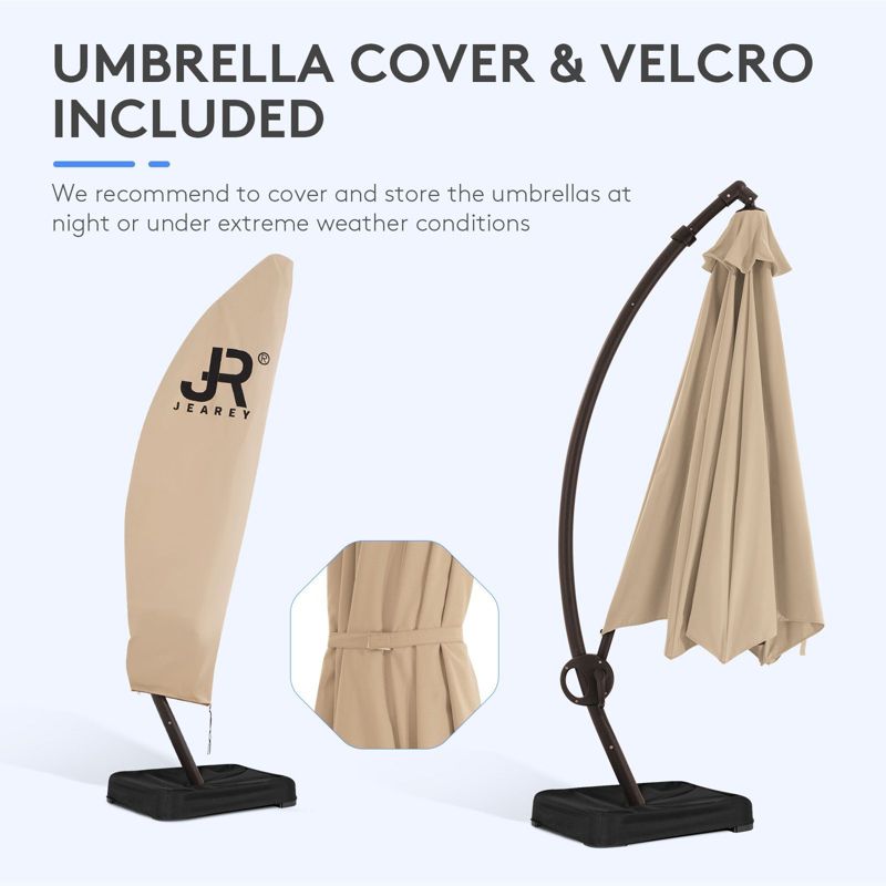 HYLEORY Bersa Curvy Cantilever Umbrella, 5 of 6