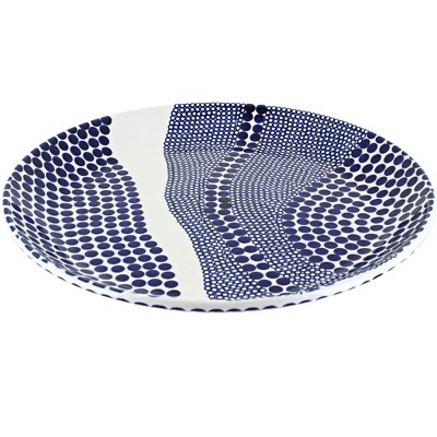 Blue Rose Polish Pottery 1378 Zaklady Large Round Serving Platter