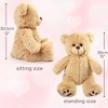 LotFancy 12" Teddy Bear Stuffed Animals, Soft Plush Bear with Footprints, Gifts for Kids Girls - 2 of 4