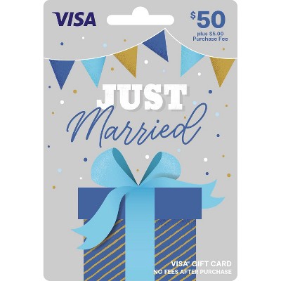 Visa Wedding Gift Card - $50 + $5 Fee