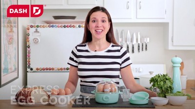 Black Compact 3-in-1 Egg Cooker with Auto Shut-Off