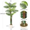 6 FT(72 in) Tall Palm Tree Fake Plant Golden Cane Palm Trees Large Artificial Plants Faux Plants Set of 2 - 2 of 4