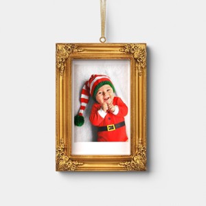 Wondershop Resin Instax Ornament Ornate Rectangle Frame Gold - Wondershop™ - 1 of 4