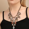 SOHI Women's Multicolour Party Stone Statement Necklace - 4 of 4