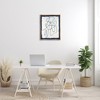 Stupell Industries Blue Line Abstraction Black Floater Framed Canvas Wall Art - 2 of 4