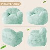 39" Bean Bag Chairs for Adults Kids, Soft Beanbag Sofa Chair High-Density Foam Filled Cozy Bean Bag Couch with Armrests for Living Room Bedroom - 2 of 4