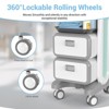 Mojgar Mobile Medical Trolley Cart 130 Lbs Load Portable Professional Cart - 3 of 4