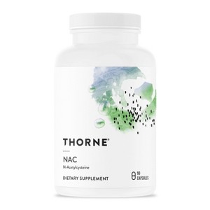 THORNE - NAC - N-Acetylcysteine - 500mg - Supports Respiratory Health and Immune Function*; Promotes Liver and Kidney Detox - 90 Capsules - 1 of 4