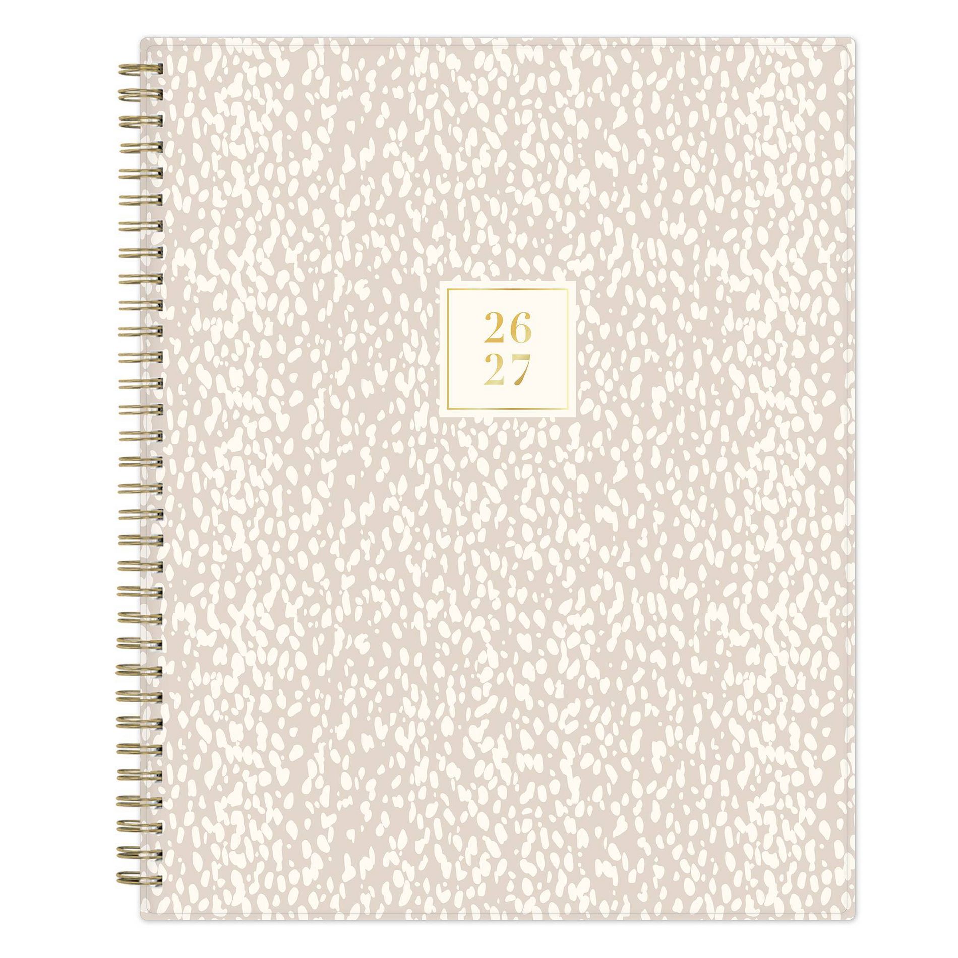 Rachel Parcell 8.5"x11" 2026-2027 Planner RP Dalmatia Tan Weekly/Monthly Safety Wirebound