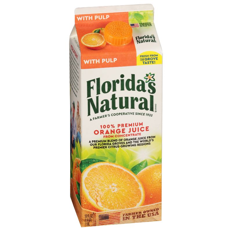 Florida&#39;s Natural Some Pulp Orange Juice - 52 fl oz, 1 of 6