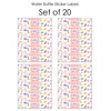 Big Dot of Happiness Pajama Slumber Party - Girls Sleepover Birthday Party Water Bottle Sticker Labels - Set of 20 - 4 of 4