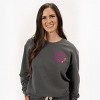 Simply Sage Market S.W.Smiley Simple Wink Bold Lightweight Garment Dyed Sweatshirt - 3 of 4