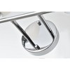 Elegant Lighting Cordelia 4 light Chrome and frosted white Bath Sconce - 4 of 4