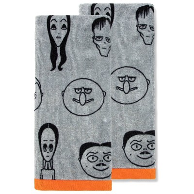 2pk The Addams Family Halloween Kitchen Towels