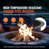 VEVOR Fire Pit Ring, 40-Inch Outer/36-Inch Inner Diameter, 8.5inch Height Fire Pit Insert, for Outdoor Camping, Bonfires, Black - 3 of 4