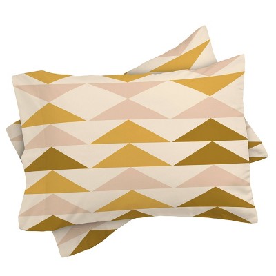 Deny Designs Queen/Full Urban Wild Studio Festival Comforter Set Yellow - Deny Designs: Geometric Reversible Bedding, 3-Piece Set — фото 3