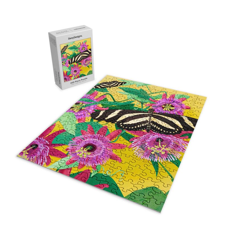 Sewzinski Butterflies On Passion Flowers Jigsaw Puzzle - Deny Designs, 2 of 3