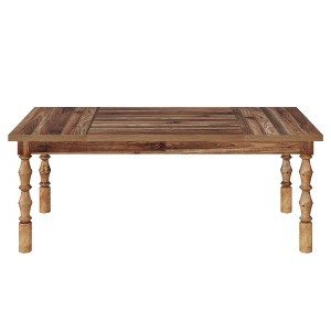 Resenkos Dining Table, Living Room Table,Wood Dining Table, 62” Kitchen Table with Carved Turned Legs for 4-6 People, - 1 of 4