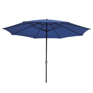 Yescom 13FT XL Large UV 30+ Aluminum Outdoor Patio Umbrella for Table Deck Market Yard Cafe Restaurant Hotel Pool Navy blue - 1 of 4