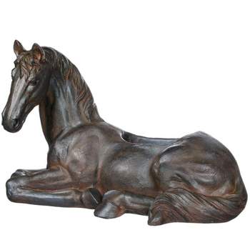 Sullivans Horse Vase 16"H Bronze