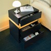ACEPANO 19.7 in. W Nightstands with 3 Drawers for Bedroom & Living Room-Black - 2 of 4