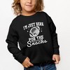 The Juniper Shop I'm Just Here For The Snacks Disco Toddler Graphic Sweatshirt - 2 of 3