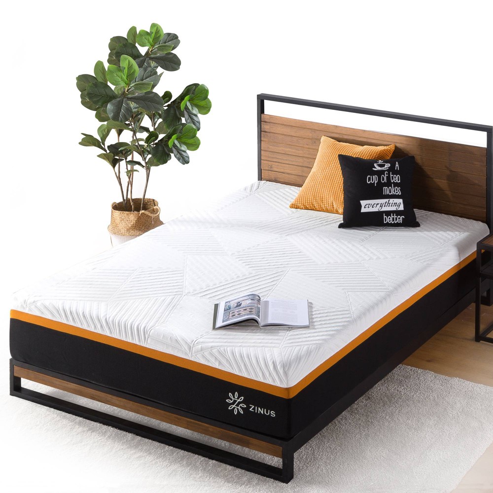 Photos - Mattress Zinus Full 12" Adaptive Hybrid  - : Medium Firm, CertiPUR-US Certified, Cooling Tech, Full Size, Pocket Coils 