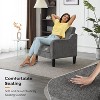 VINGLI Accent Chair for Living Room Chairs Reading Chair Mid Century Modern Chair Soft Chenille Sofa Chair Upholstered Arm Chair Comfy Side Chair - 4 of 4