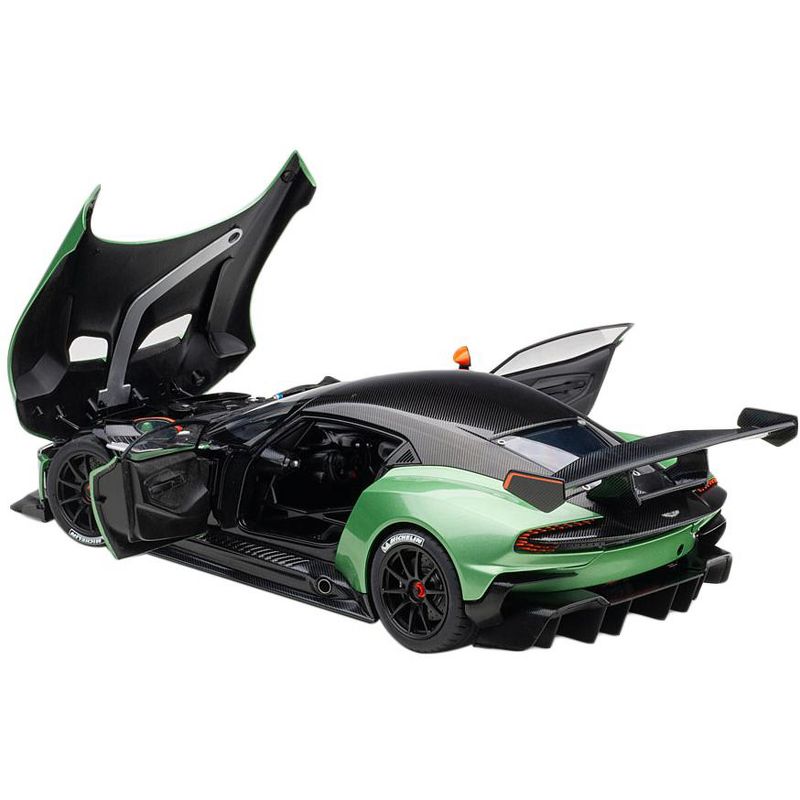 Aston Martin Vulcan Apple Tree Green Metallic with Orange Accents and Carbon Top 1/18 Model Car by Autoart, 2 of 5
