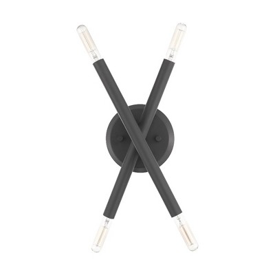 Soho Scandinavian Gray 4-Light Asymmetrical Wall Sconce