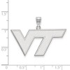 Black Bow Jewelry 10k White Gold Virginia Tech Hokies NCAA Large Pendant - 2 of 3