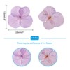 P Light Purple Natural Dried Craft Accessories Dried Pressed Flower 0.6-1 Inch Light Purple 48 Pcs - 2 of 4