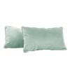 Factory Direct Partners Kids' Novelty Soft Density 20"x12" Lumbar Microfiber Pillow with Piping Aloe Green - 3 of 4