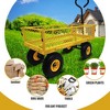 Anybear Heavy Duty Metal Garden Cart Steel Mesh Yellow 300lbs Garden Cart - 2 of 4