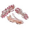 Unique Bargains Women's Sparkly Rhinestones Hair Clips Hair Barrettes Hairpin 3 Pcs - 3 of 4