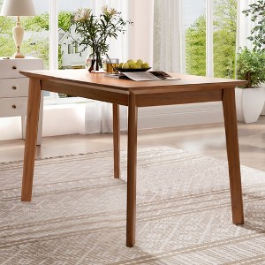 Vynxaria Mid-century Modern 47 inch Dining Table, Space-Saving Dinette with Rubberwood Legs, for Home, Kitchen, Apartment - 1 of 4
