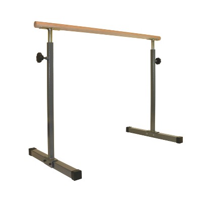 Costway Portable Ballet Barre 4ft Freestanding Adjustable Double Dance Bar  Silver : Target