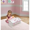 Badger Basket Doll Cradle with Bedding and Free Personalization Kit - White Rose - 4 of 4