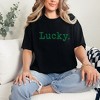 Simply Sage Market Women's Lucky Typewriter Short Sleeve Garment Dyed Tee - 2 of 4