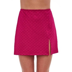 Women's Textured Cover Up Mini Skirt Cover Up With Slit - Gottex - 1 of 3