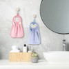 REGALWOVEN Bathroom Kitchen Cute Animal Children Hand Towels with Hanging Loop 6 Pcs - 2 of 4