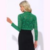 INSPIRE CHIC Women's Elegant Sheer Floral Lace Crop Bolero Shrug - 4 of 4